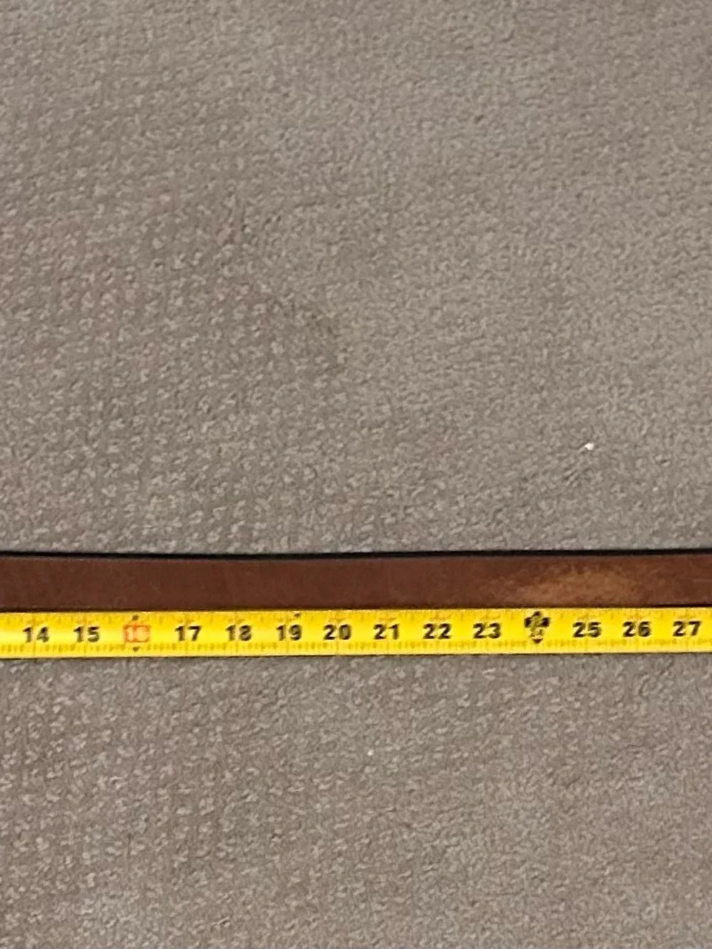Fossil Men's Tan Brown Leather Belt with Silver Buckle